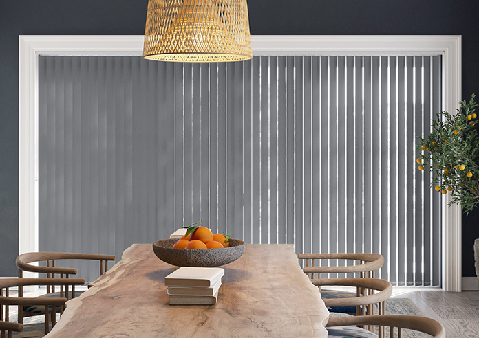 Palermo (Blackout), Dark Grey - Vertical Blind - Image 3